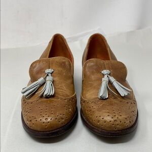 Vintage Steven By Steve Madden Mistaa Tan Leather Loafers